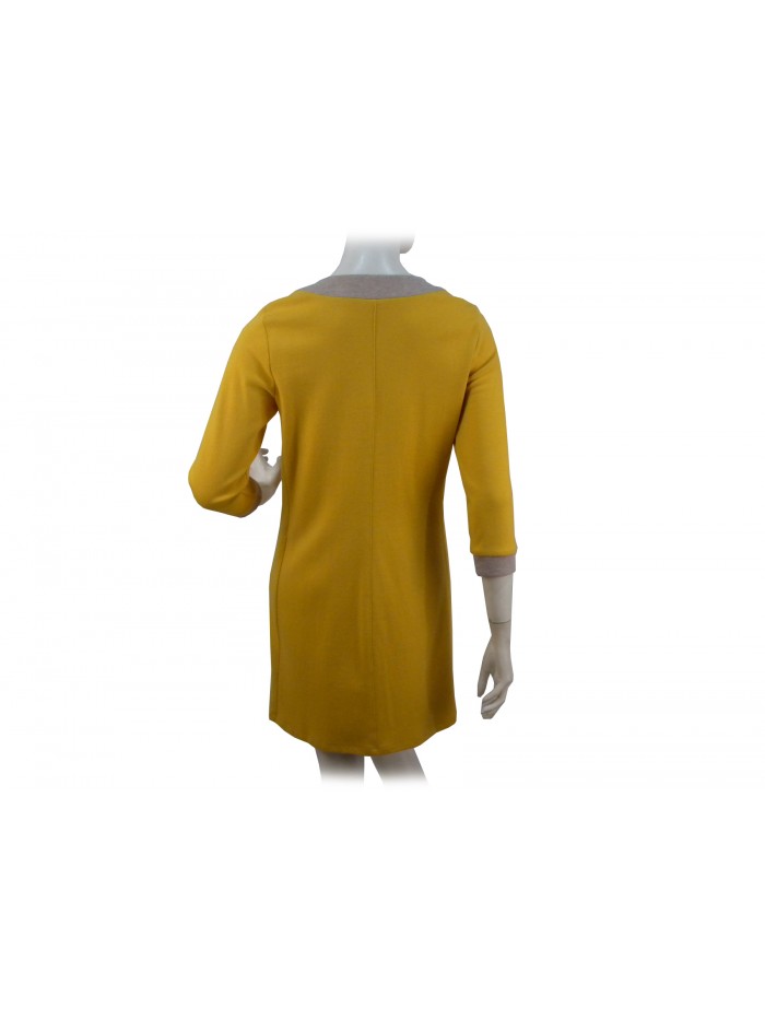 Chanel women's duster jacket, gray contrasting collar and cuffs