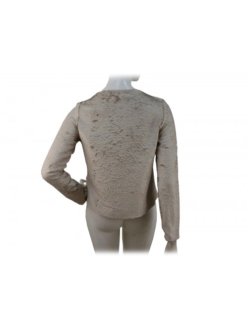 Woman open chanel jacket mod. Veste Dona coated fabric