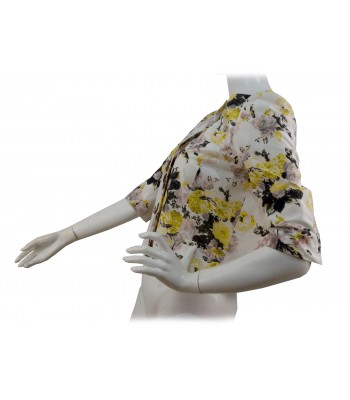 Giacca donna corta modello chanel, manica 3/4, bottoni 2