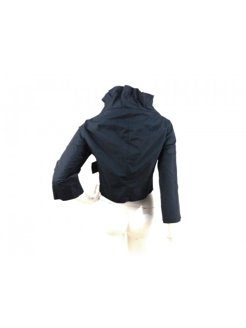 Women's jacket with folded shrugs, 3/4 wide sleeves