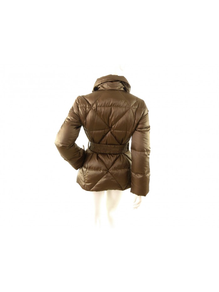 Flared women's jacket, basin length with hook waist belt