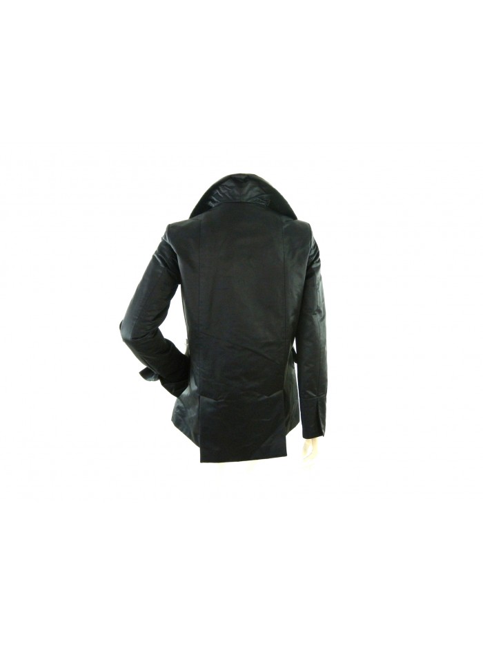 Women's jacket with double-breasted pattern with matching buttons