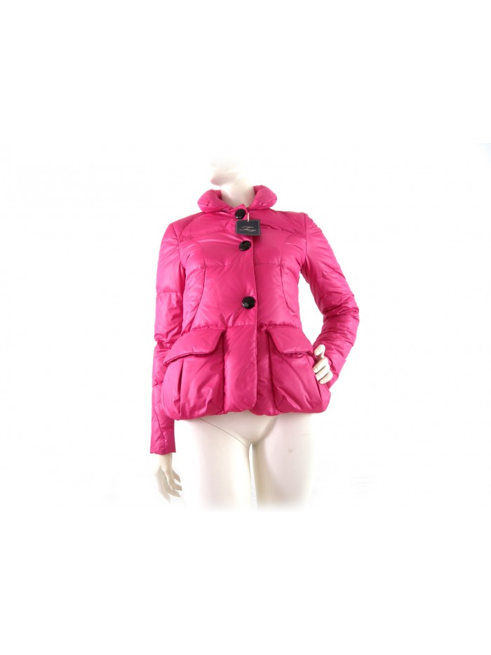 Flared short women's jacket with high collar, 2 pockets Flared short women's jacket with high collar, 2 pockets