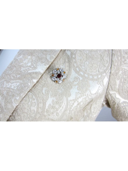 Giacca donna sfiancata, fantasia modulare in rilievo