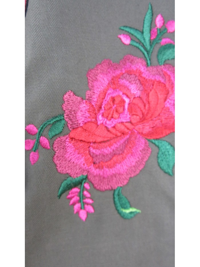 Carol single-breasted women's jacket with pistagne, zip closure with buttons