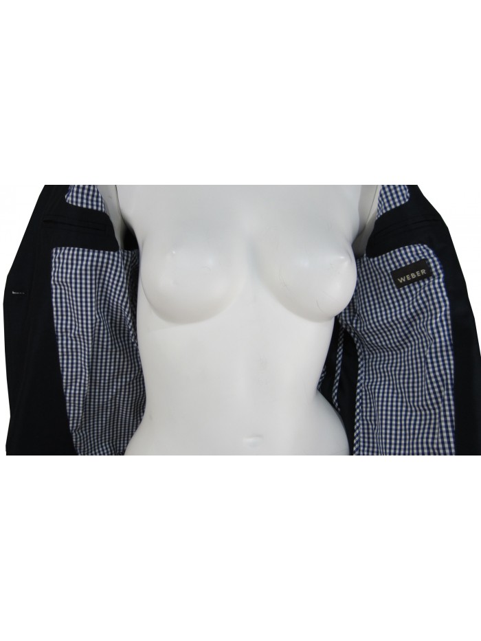 Giacca donna taglio maschile sfiancata con 2 tasche a toppa e taschino