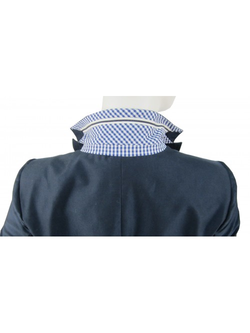 Giacca donna taglio maschile sfiancata con 2 tasche a toppa e taschino