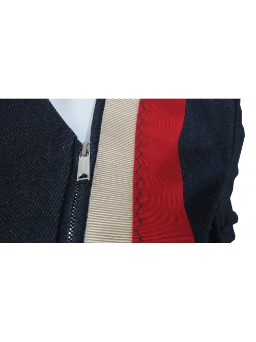 Short jacket for women, jacket, jeans, closure