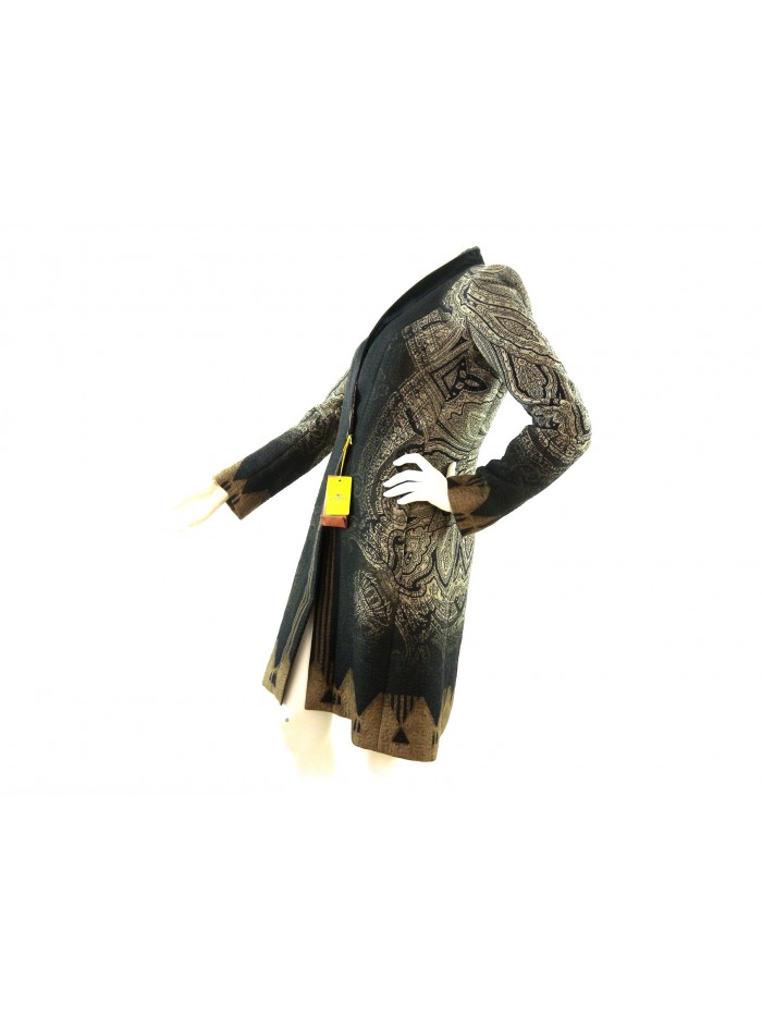 Regular collar woman jacket with satin lapels, leg length