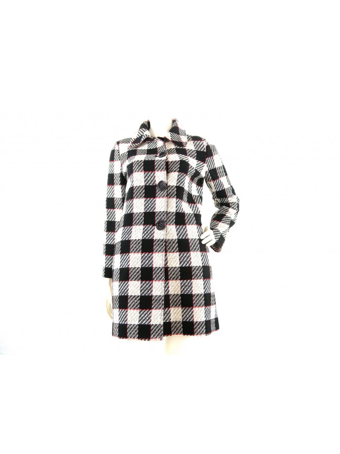 Paired tweed woman jacket, leg length, shirt collar Paired tweed woman jacket, leg length, shirt collar