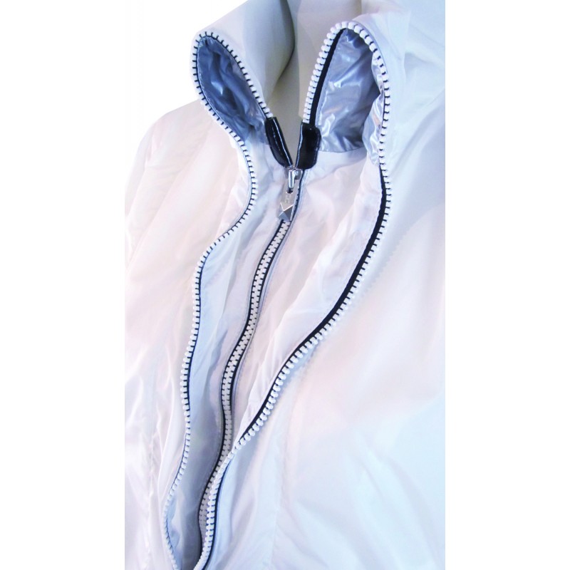 Women's double jacket with zip effect