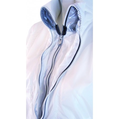 Women's double jacket with zip effect