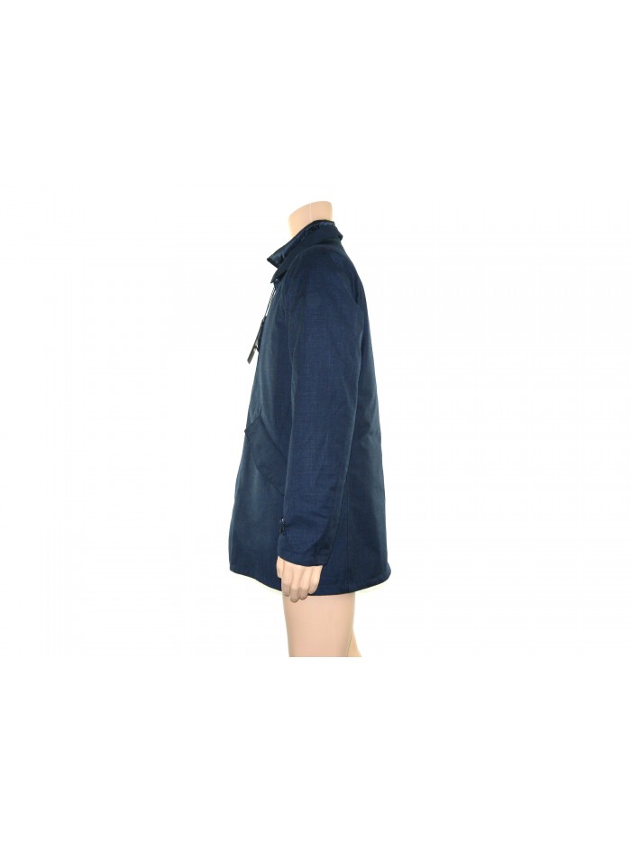 People of Shibuya Man coat mod. Haciko Pied de Poule Blue
