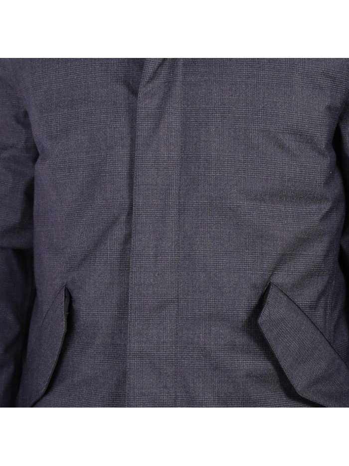 People of Shibuya Man coat mod. Haciko Pied de Poule Blue