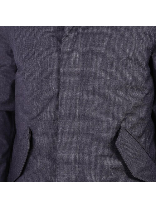 People of Shibuya Man coat mod. Haciko Pied de Poule Blue