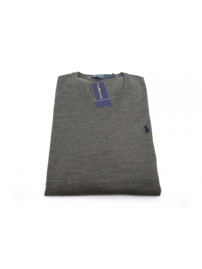 Maglia uomo modello Slim Fit, collo a V.