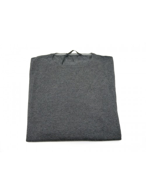 Massimo Rebecchi Men's sweater round neck Dark gray Massimo Rebecchi Men's sweater round neck Dark gray