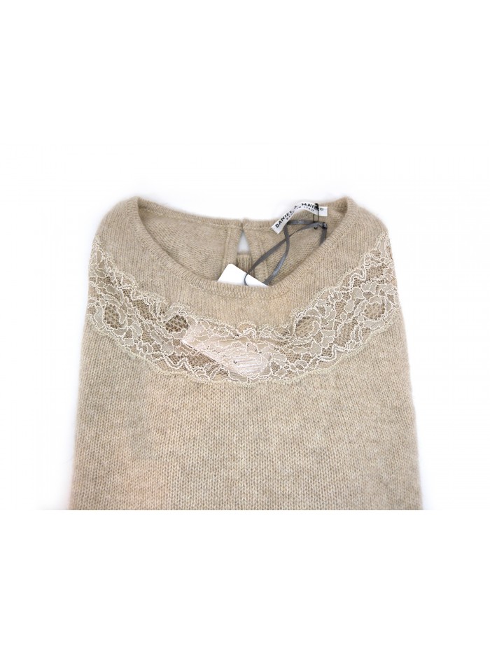 Maglia donna art.123/B, 100% Cashmere Made in Italy, collo a giro