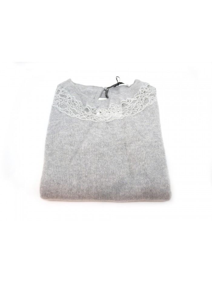 Women's shirt art.123 / B, 100% Cashmere Made in Italy, round neck Women's shirt art.123 / B, 100% Cashmere Made in Italy, round neck