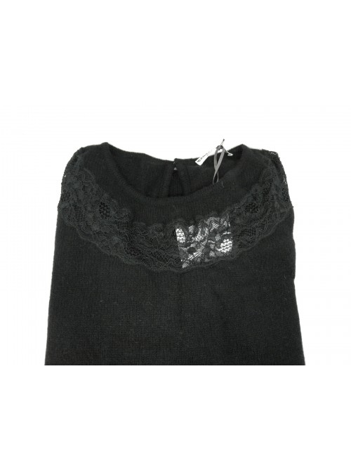 Women's shirt art.123 / B, 100% Cashmere Made in Italy, round neck