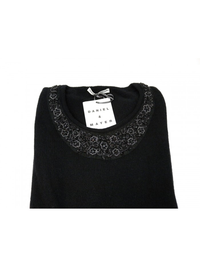 Maglia donna art.123/A, 100% Cashmere Made in Italy, collo a giro