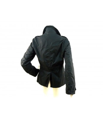 Wallace woman extra light double breasted jacket with colored buttons and martingale. 2