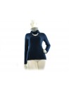 Maglia donna art.W03012, 100% Cashmere Made in Italy, collo a V largo