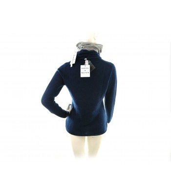 Women's shirt art.W03012, 100% Cashmere Made in Italy, wide V-neck 2