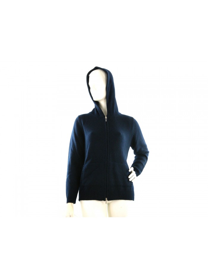Maglia donna cardigan art.857, 100% Cashmere Made in Italy, tessuto a 2 fili,