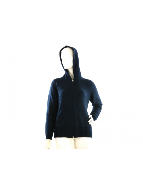 Maglia donna cardigan art.857, 100% Cashmere Made in Italy, tessuto a 2 fili,