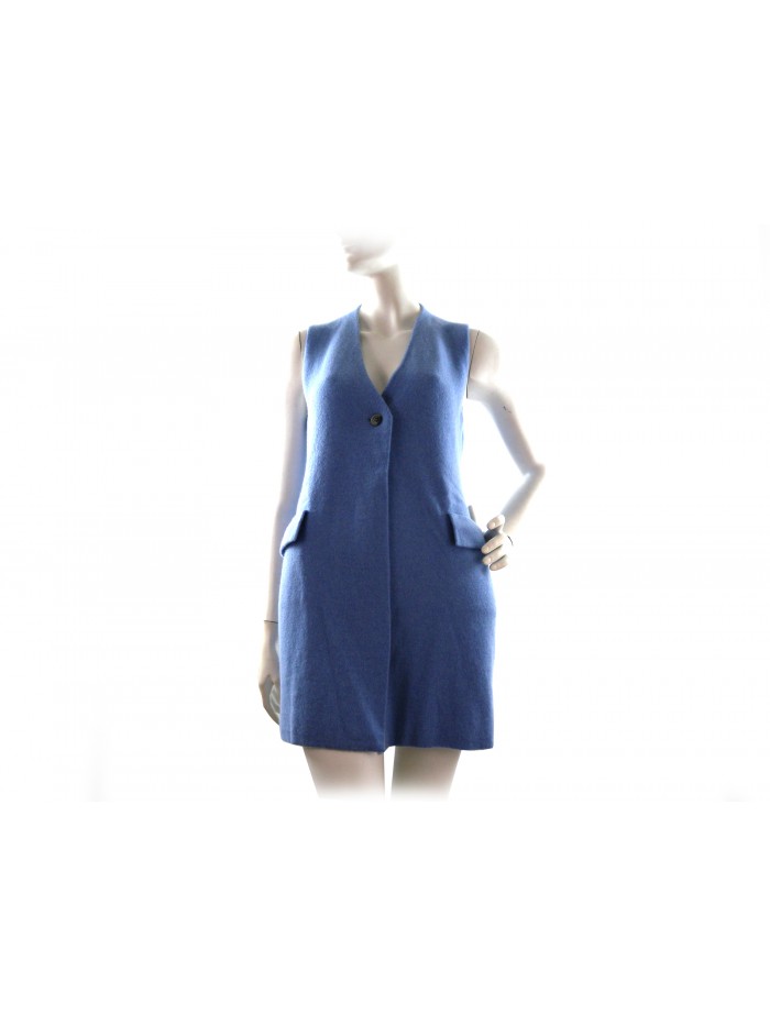 Gilet woman long art.706 100% Cashmere Made in Italy 2-thread fabric Gilet woman long art.706 100% Cashmere Made in Italy 2-thread fabric