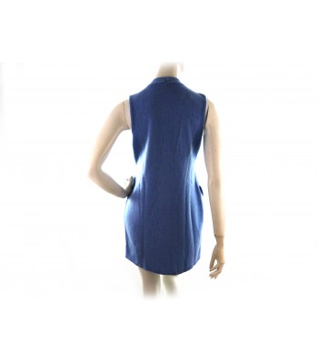 Gilet donna lungo art.706 100% Cashmere Made in Italy tessuto a 2 fili 2