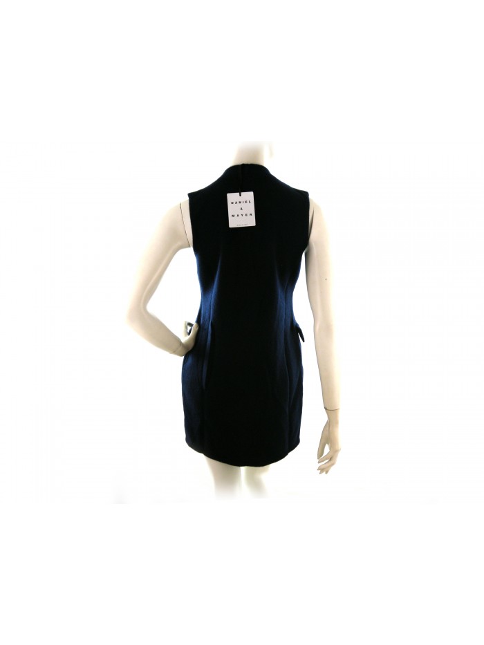 Gilet woman long art.706 100% Cashmere Made in Italy 2-thread fabric