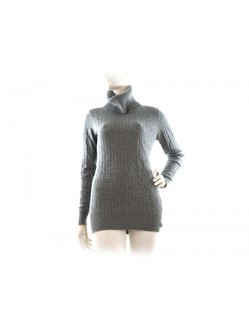 Maglia donna ciambella art.W1126 100% Cashmere Made in Italy tessuto intrecciato Maglia donna ciambella art.W1126 100% Cashmere Made in Italy tessuto intrecciato