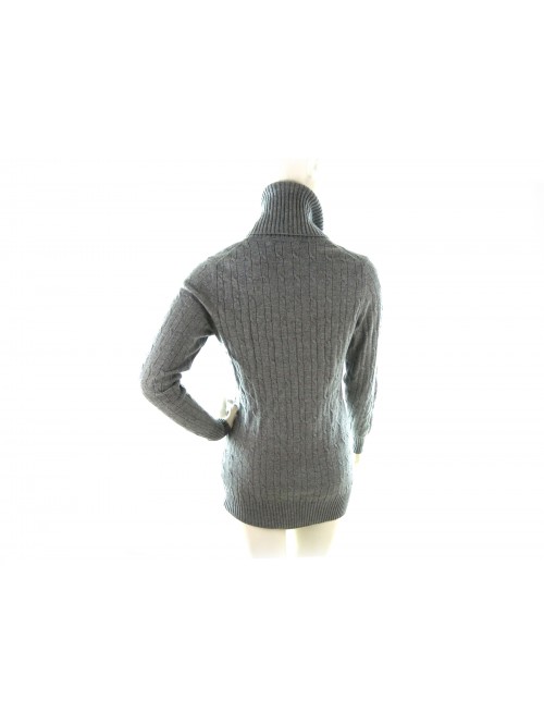 Woman knit donut art.W1126 100% Cashmere Made in Italy woven fabric