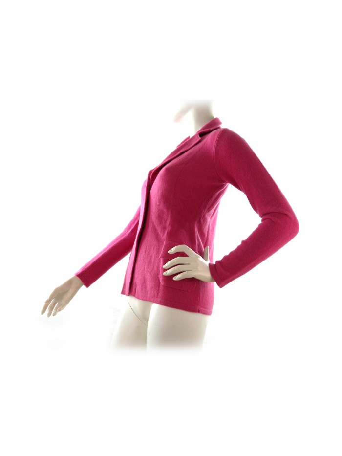 Woman shirt Art.219 jacket, 100% Cashmere Made in Italy, 2-wire fabric,