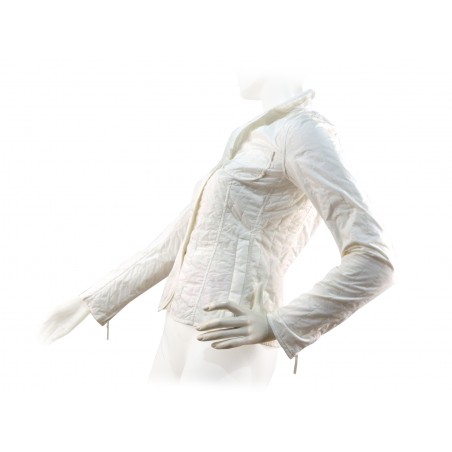 Tofee women's jacket Slim male cut light vertical quilt.