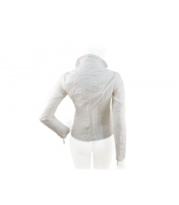 Giacca Donna Tofee taglio maschile slim trapunta leggera verticale. 2