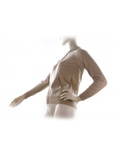 Woman bomberino shirt art.W03159, 100% Cashmere Made in Italy