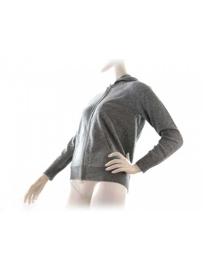 Woman bomberino shirt art.W03159, 100% Cashmere Made in Italy