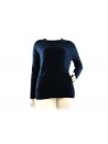 Woman crew neck sweater art.501-68, 100% Cashmere Made in Italy,