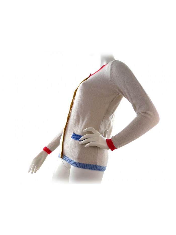 Twin Set woman Cardigan + Gilet art.602 / 603, 100% Cashmere Made in Italy