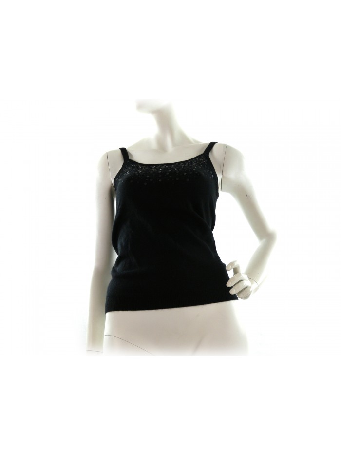 Twin Set woman Elegant Cardigan + Tank art.W701 / 52, 100% Cashmere Made in Italy,