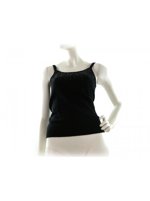 Twin Set donna Elegante Cardigan+Canotta art.W701/52, 100% Cashmere Made in Italy,