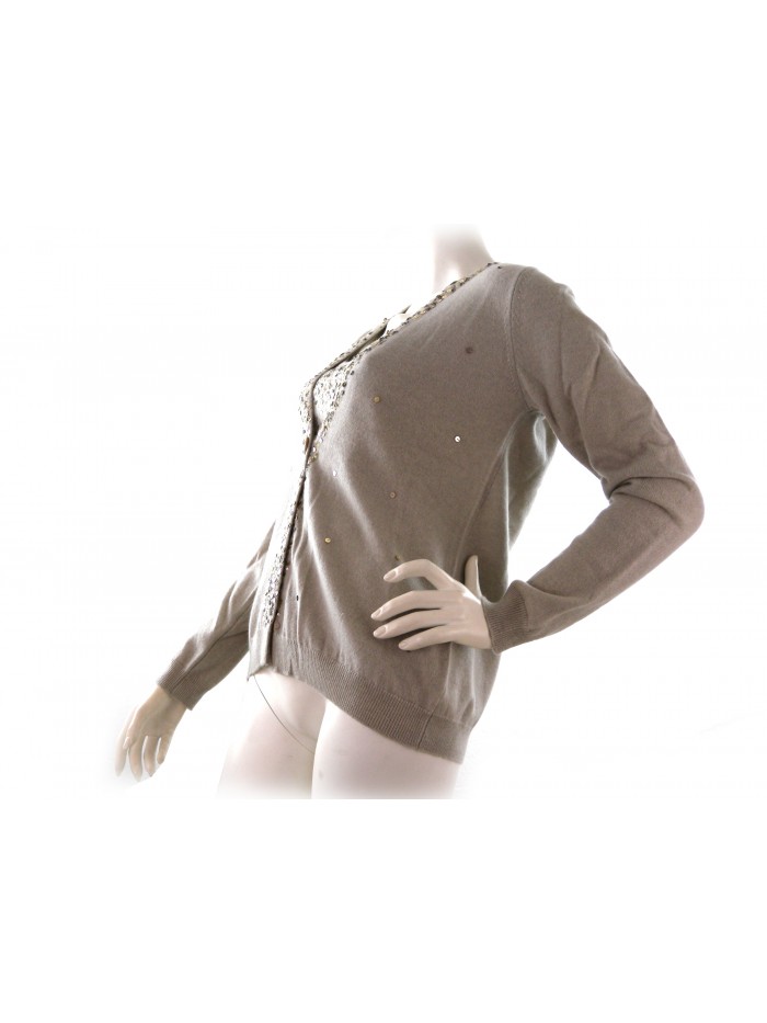 Twin Set donna Elegante Cardigan+Canotta art.W701/52, 100% Cashmere Made in Italy,