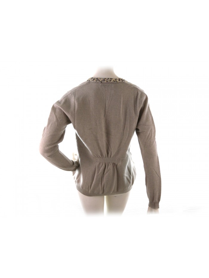 Twin Set woman Elegant Cardigan + Tank art.W701 / 52, 100% Cashmere Made in Italy,