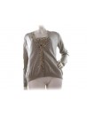 Twin Set woman Elegant Cardigan + Tank art.W701 / 52, 100% Cashmere Made in Italy,