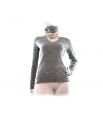 Daniel & Mayer Women's sweater art.W03012 Melange Gray