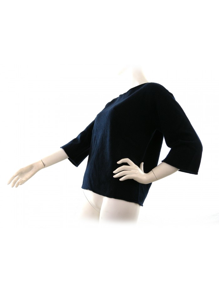 Women's shirt art.94517, 100% Cashmere Made in Italy,