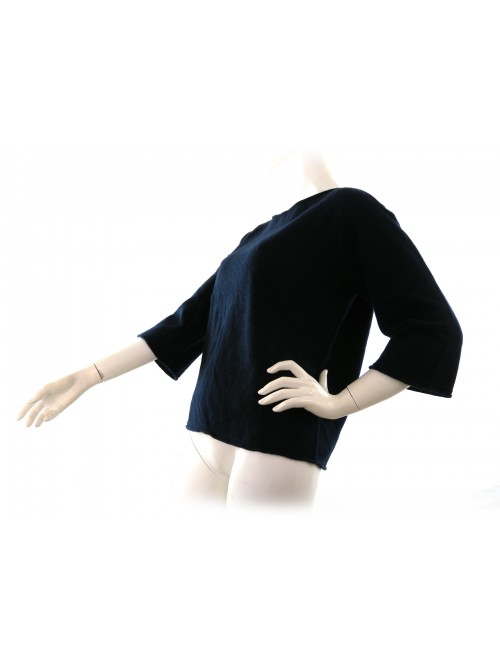 Women's shirt art.94517, 100% Cashmere Made in Italy,